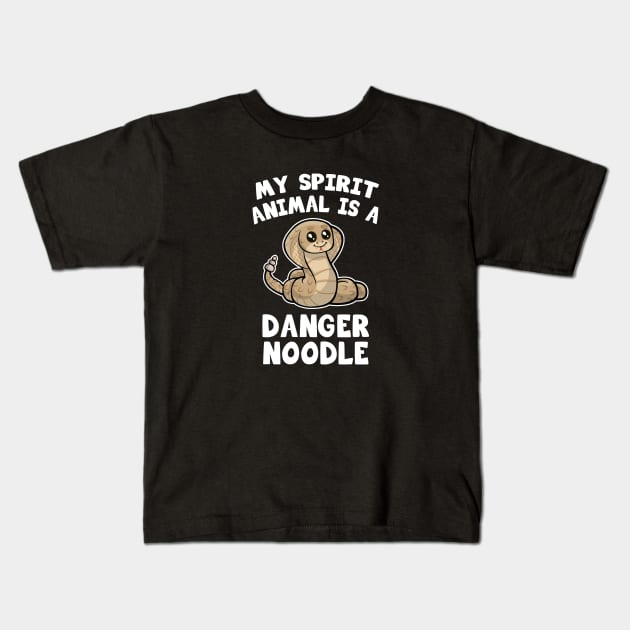 Danger Noodle Kids T-Shirt by LunaMay